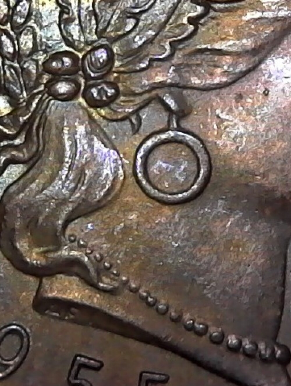 1955 Peru 20 Centavos - Stunning Natural Blue Toning - Picture 10 of 16